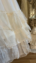 Load image into Gallery viewer, Fairytale 1980’s Vintage Dove White Silk Organza Bridal Gown by Laura Ashley
