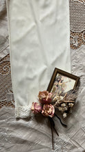 Load image into Gallery viewer, Pretty 1970’s vintage ivory nylon pajama Pants Bottoms
