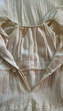 Load image into Gallery viewer, Butter Cream Cotton Crepe 1970’s 1980’s Vintage Off Shoulder Dress
