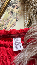 Load image into Gallery viewer, Darling 1970’s vintage red ruffle long leg bloomer panties Partners Please by Malco Modes
