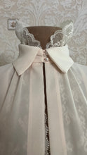 Load image into Gallery viewer, 1970's Vintage Ivory Chiffon and Lace Secretary Dress by R.E.O. Originals
