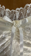 Load image into Gallery viewer, Perfect 1980’s Vintage White Satin and Tiered Lace Dream Dress
