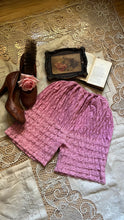 Load image into Gallery viewer, Darling 1970’s vintage dusty rose pink ruffle long leg bloomer panties Partners Please by Malco Modes
