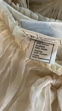 Load image into Gallery viewer, Fairytale 1980’s Vintage Dove White Silk Organza Bridal Gown by Laura Ashley
