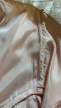 Load image into Gallery viewer, Sweetheart 1980’s Vintage Pink Satin and Ruffled White Lace Gown
