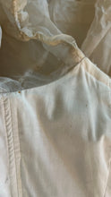 Load image into Gallery viewer, Fairytale 1980’s Vintage Dove White Silk Organza Bridal Gown by Laura Ashley
