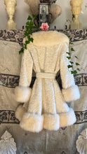 Load image into Gallery viewer, The Perfect 1960’s Vintage Creamy White Faux Fur and Shearling Coat
