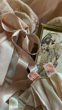 Load image into Gallery viewer, Spectacular 1950’s vintage pleated peach chiffon peignoir nightgown and robe set
