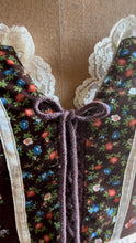 Load image into Gallery viewer, Authentic 1970’s Vintage Brown Calico Gunne Sax Maxi Sundress
