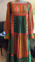 Load image into Gallery viewer, Rare 1970’s Vintage Psychedelic Paisley Print Dress by Bill Atkinson
