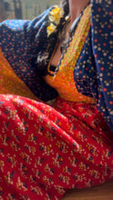 Load image into Gallery viewer, 1970’s Vintage Calico Kimono Sleeve Dress by Young Innocent
