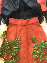 Load image into Gallery viewer, 1970’s vintage suede vest and skirt set
