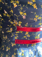 Load image into Gallery viewer, Amazing 1970’s Vintage Gunne Sax Grape Calico Peplum Sundress
