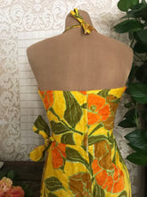 Load image into Gallery viewer, Authentic 1950’s 1960’s vintage batik sarong pinup dress by Sun Fashions of Hawaii
