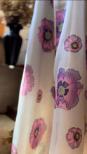 Load image into Gallery viewer, Authentic 1960’s Vintage Poppy Print Angel Sleeve Hostess Dress by Alfred Shaheen
