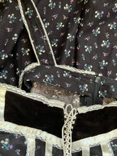 Load image into Gallery viewer, Beautiful 1970’s Vintage Black Calico Gunne Sax Maxi Sundress
