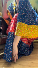 Load image into Gallery viewer, 1970’s Vintage Calico Kimono Sleeve Dress by Young Innocent
