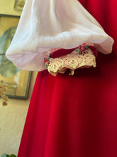 Load image into Gallery viewer, Darling 1960’s Vintage Pink Chiffon and Velvet Maxi Dress
