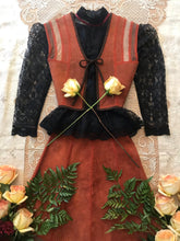 Load image into Gallery viewer, 1970’s vintage suede vest and skirt set
