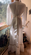 Load image into Gallery viewer, 1970’s Vintage Medieval Green Velveteen Dress by JC Penney
