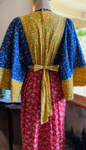 Load image into Gallery viewer, 1970’s Vintage Calico Kimono Sleeve Dress by Young Innocent
