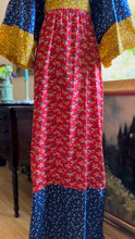 Load image into Gallery viewer, 1970’s Vintage Calico Kimono Sleeve Dress by Young Innocent
