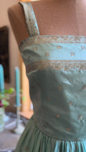Load image into Gallery viewer, Incredible 1950&#39;s vintage handmade silk sari dress
