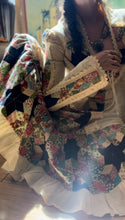 Load image into Gallery viewer, Authentic 1960’s vintage patchwork print Black Label Gunne Sax maxi dress
