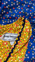 Load image into Gallery viewer, 1970’s Vintage Calico Kimono Sleeve Dress by Young Innocent
