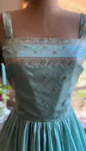 Load image into Gallery viewer, Incredible 1950&#39;s vintage handmade silk sari dress
