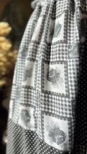 Load image into Gallery viewer, Too Die for 1970’s Vintage Black Rose Patchwork Calico Pinafore Dress by Young Edwardian
