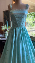 Load image into Gallery viewer, Incredible 1950&#39;s vintage handmade silk sari dress
