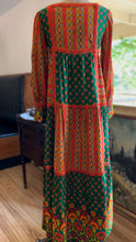 Load image into Gallery viewer, Rare 1970’s Vintage Psychedelic Paisley Print Dress by Bill Atkinson
