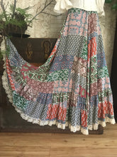 Load image into Gallery viewer, 1970’s Vintage Indian Block Print Maxi Skirt by Tattoo

