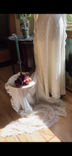 Load image into Gallery viewer, Fairytale Lace Wedding Gown with removable Cathedral Train
