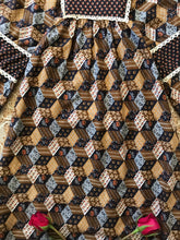Load image into Gallery viewer, 1970’s vintage patchwork calico kimono dress by Young Innocent
