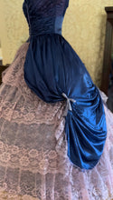 Load image into Gallery viewer, Hand Dyed 1980’s Vintage Satin and Lace Gown by ZumZum
