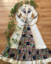 Load image into Gallery viewer, Authentic 1960’s vintage patchwork print Black Label Gunne Sax maxi dress
