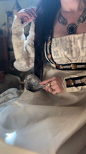 Load image into Gallery viewer, Beautiful 1970’s vintage Rose Trim Milkmaid Gunne Sax dress
