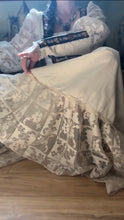 Load image into Gallery viewer, Beautiful 1970’s vintage Rose Trim Milkmaid Gunne Sax dress

