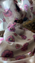 Load image into Gallery viewer, Authentic 1960’s Vintage Poppy Print Angel Sleeve Hostess Dress by Alfred Shaheen
