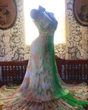 Load image into Gallery viewer, Breathtaking 1970’s vintage dress and capelet set by Jack Bryan

