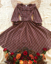 Load image into Gallery viewer, 1970’s vintage plaid blouse and skirt set by Candi of California
