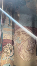Load image into Gallery viewer, Mucha Print 1970’s Vintage Tie Bust Halter Dress
