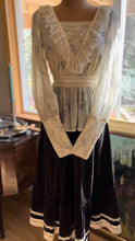 Load image into Gallery viewer, Authentic 1970’s Vintage Sheer Floral Voile Gunne Sax Blouse
