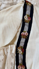 Load image into Gallery viewer, Beautiful 1970’s vintage Rose Trim Milkmaid Gunne Sax dress
