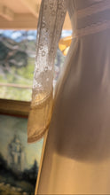 Load image into Gallery viewer, Authentic 1970’s Vintage Buttercream Liquid Satin Gunne Sax Maxi Dress
