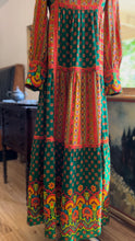 Load image into Gallery viewer, Rare 1970’s Vintage Psychedelic Paisley Print Dress by Bill Atkinson
