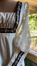 Load image into Gallery viewer, Beautiful 1970’s vintage Rose Trim Milkmaid Gunne Sax dress
