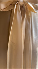Load image into Gallery viewer, Authentic 1970’s Vintage Buttercream Liquid Satin Gunne Sax Maxi Dress
